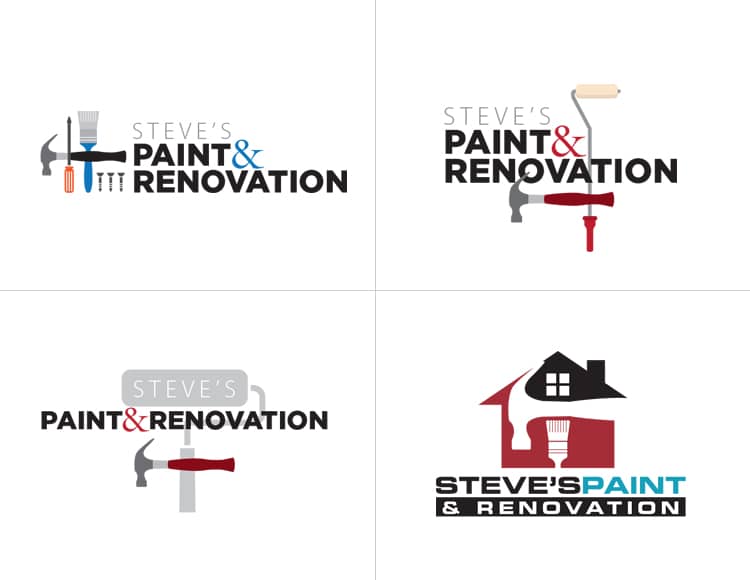 Steve's Paint and Renovation Logo Development