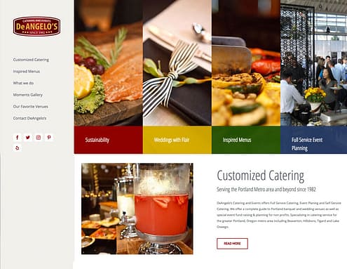 DeAngelos Catering – New Web Design